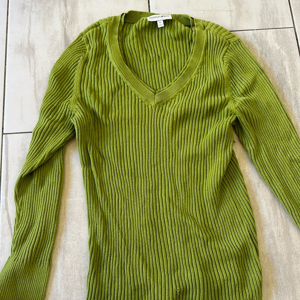 Green sweater